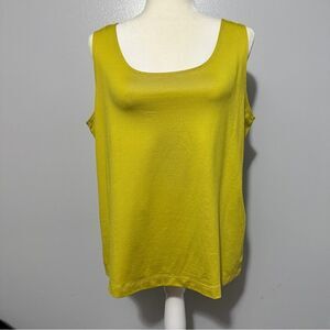 Additions by Chicos yellowish-green tank size L (3 in Chicos)